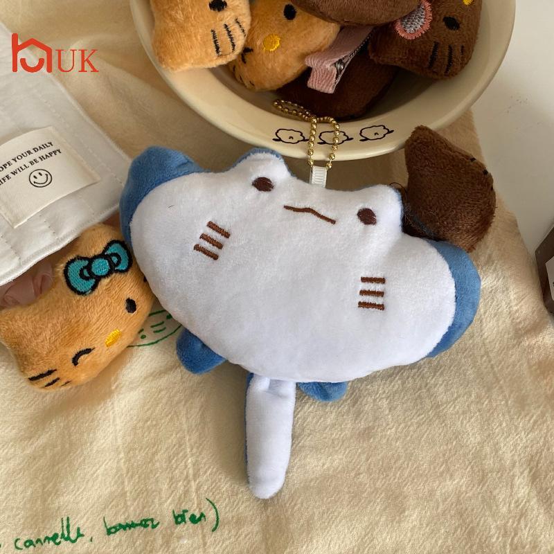 UK Creative พวงกุญแจจี้ตุ๊กตาการ์ตูนสัตว์ทะเล Devil Rays ตุ๊กตา Plushies เครื่องประดับพวงกุญแจจี้ของ