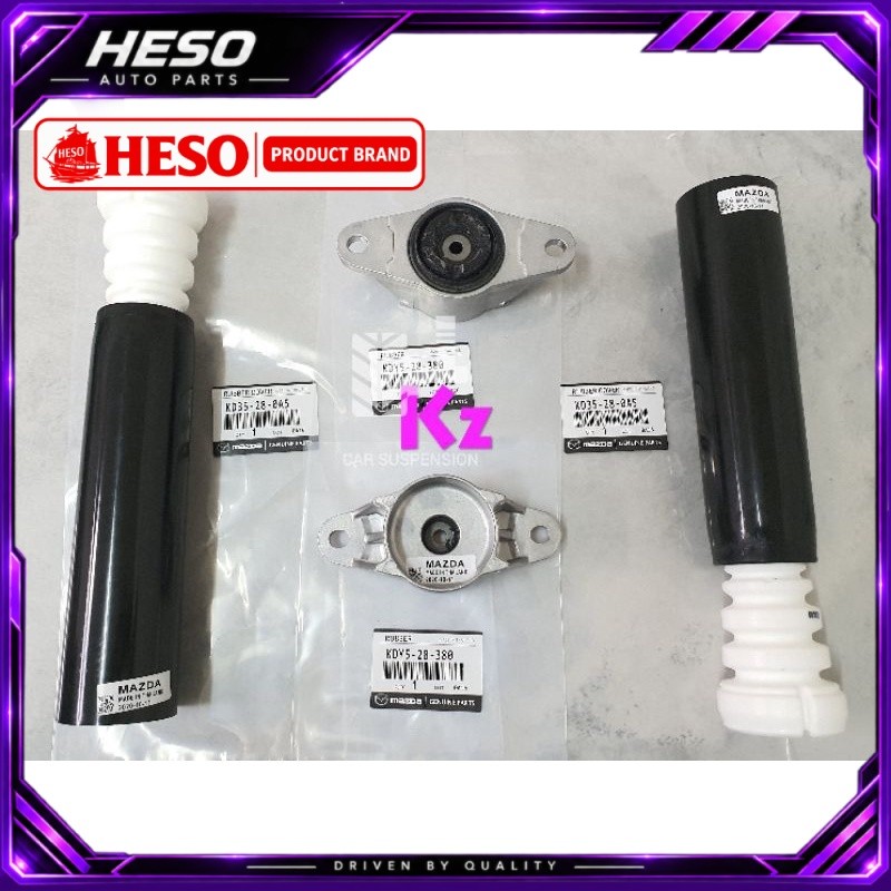 HESO 1 ชุด 4 ชิ้น - ด้านหลัง ABSORBER COVER/ด้านหลัง ABSORBER MOUNTING -KD35-28-0A5/KDY5-28-380 สําห