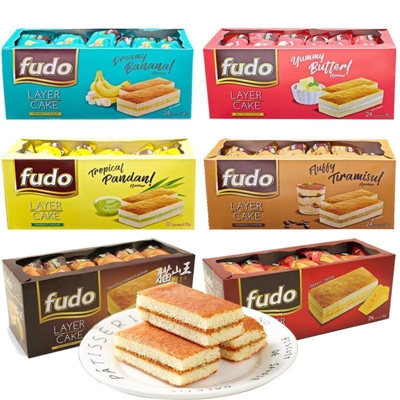 มาเลเซียนําเข้า FUDO FUDO ครีมรส Tiramisu เค้กชาของว่างของว่างสบายๆ QA91026 @