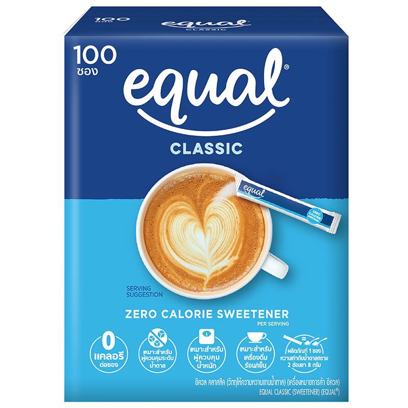 อิควล 1กรัม แพค 100ซอง Equal 1g. 100sachets