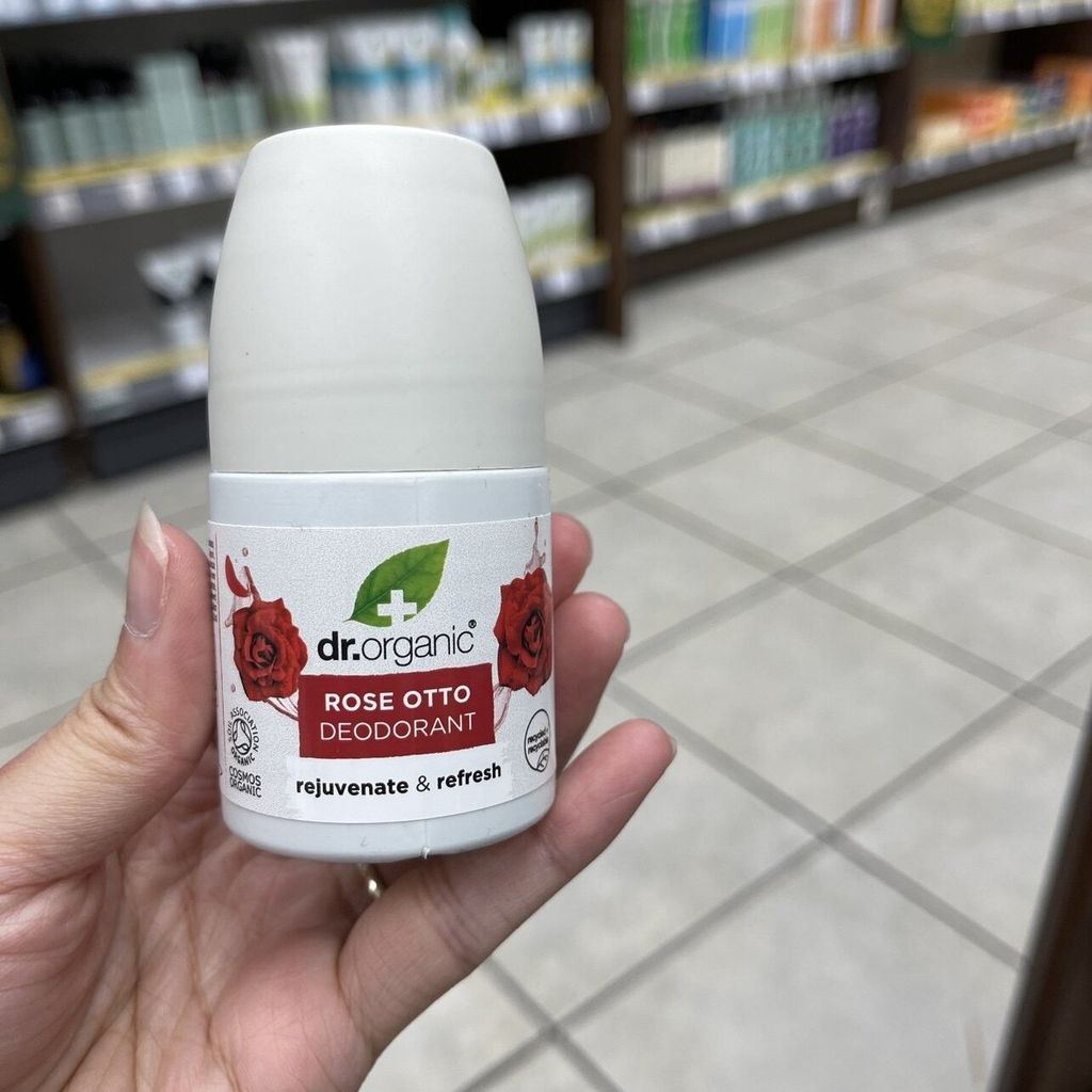 เวอร์ชั่นใหม่ British Dr Organic Dr. Organic Aloe Vera Rose Roll-On Antiperspirant Lotion ML Refresh