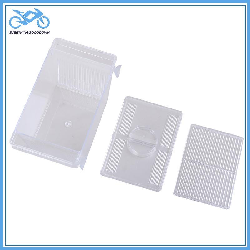 EVER Aquarium Fish Tank Guppy Double Breeding Breeder Rearing Trap Box Hatchery TH