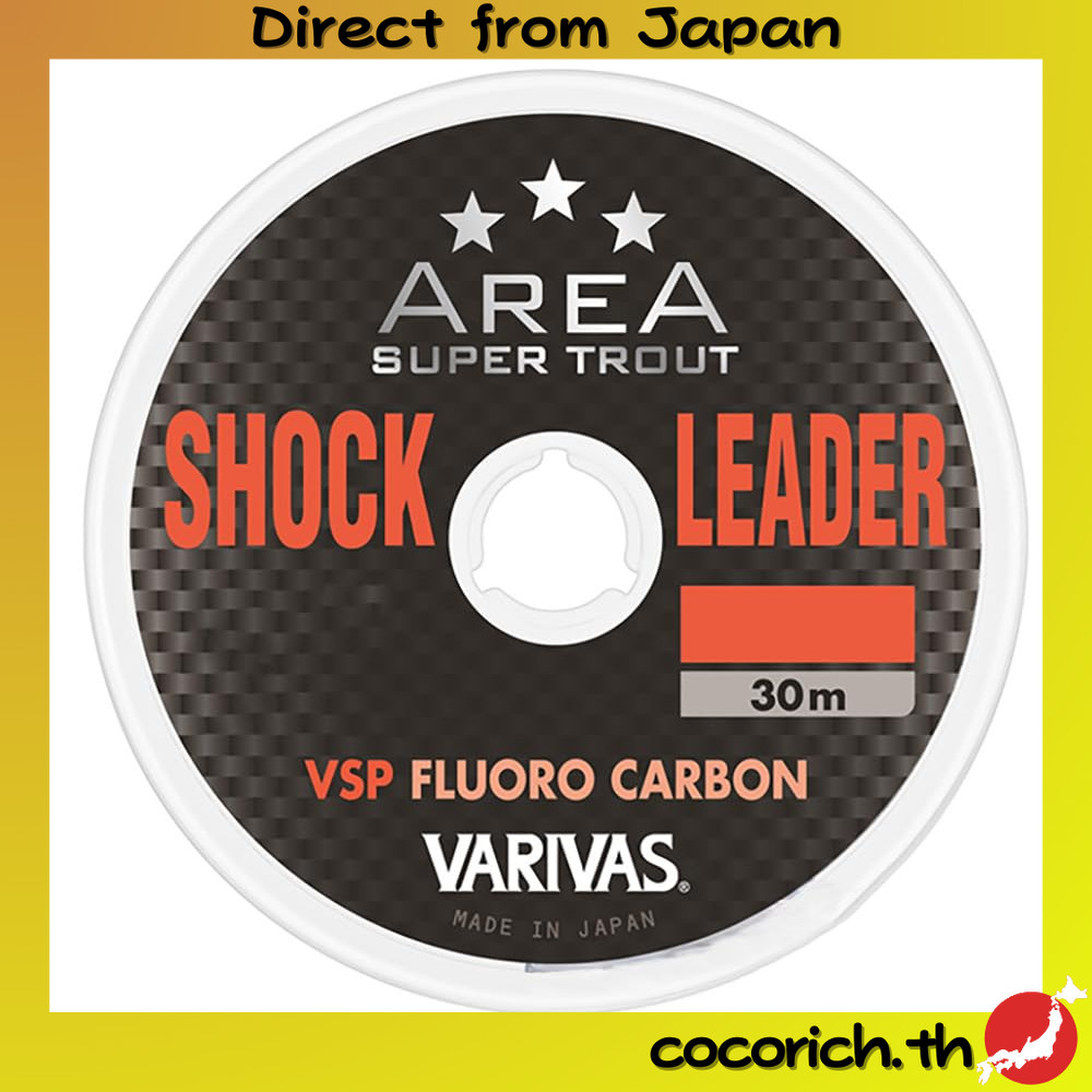 VARIVAS Super Trout Area Shock Leader VSP Fluoro 30m, Natural, 2.5lb (0.5หมายเลข) - สายเชือกฟลูโรที่
