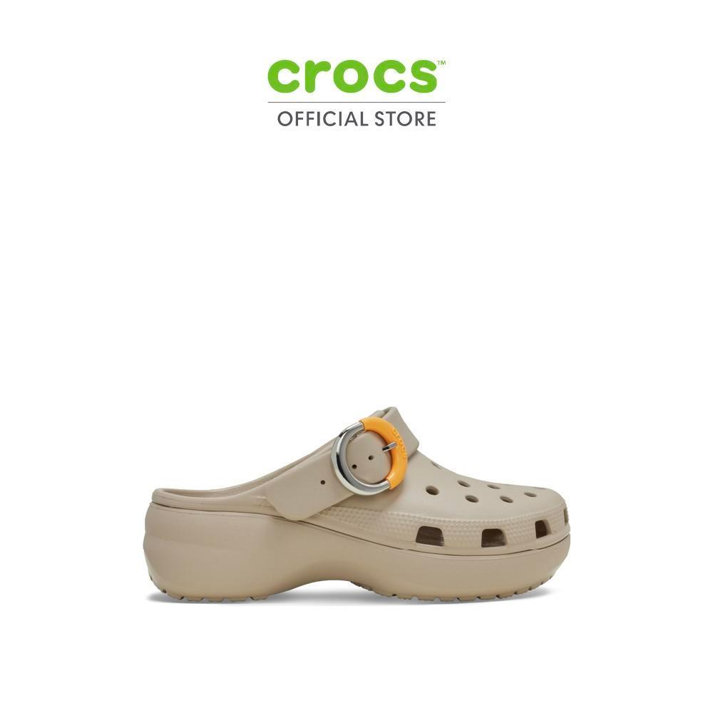 CROCS รองเท้าลำลองผู้หญิง CLASSIC PLATFORM DIPPED BUCKLE CLOG - DULCÉ