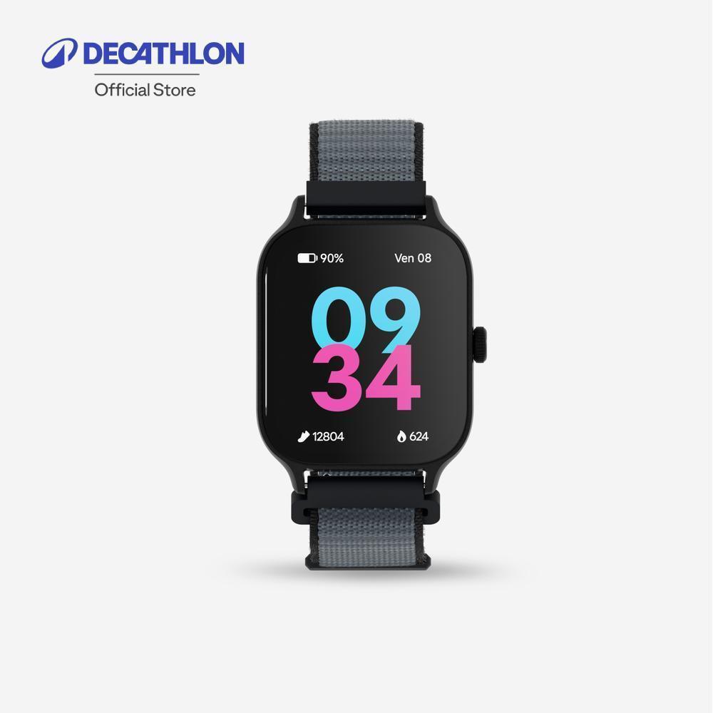 Decathlon Sport Connected Watch Gps Fit100 M สมาร์ทวอทช์สำหรับเล่นกีฬาพร้อม Gps รุ่น Fit 100 M