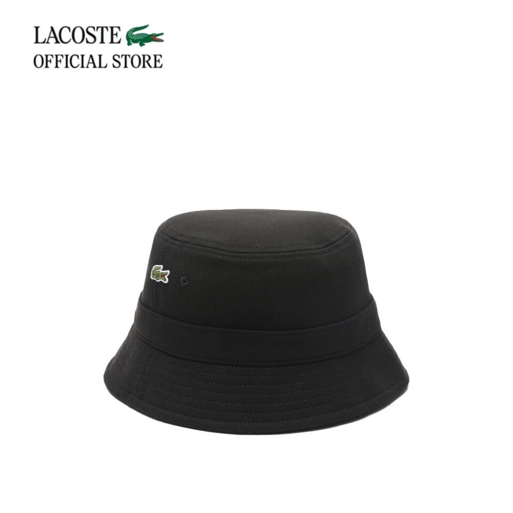 LACOSTE หมวกผู้ใหญ่ PIQUÉ BUCKET HAT รุ่น RK2056 - NOIR