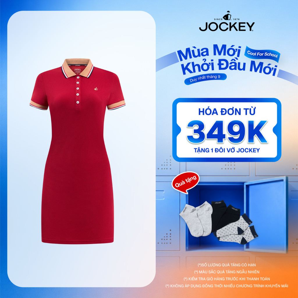 Jockey Noire ชุดเดรสโปโลแขนสั้นผู้หญิง - J4132
