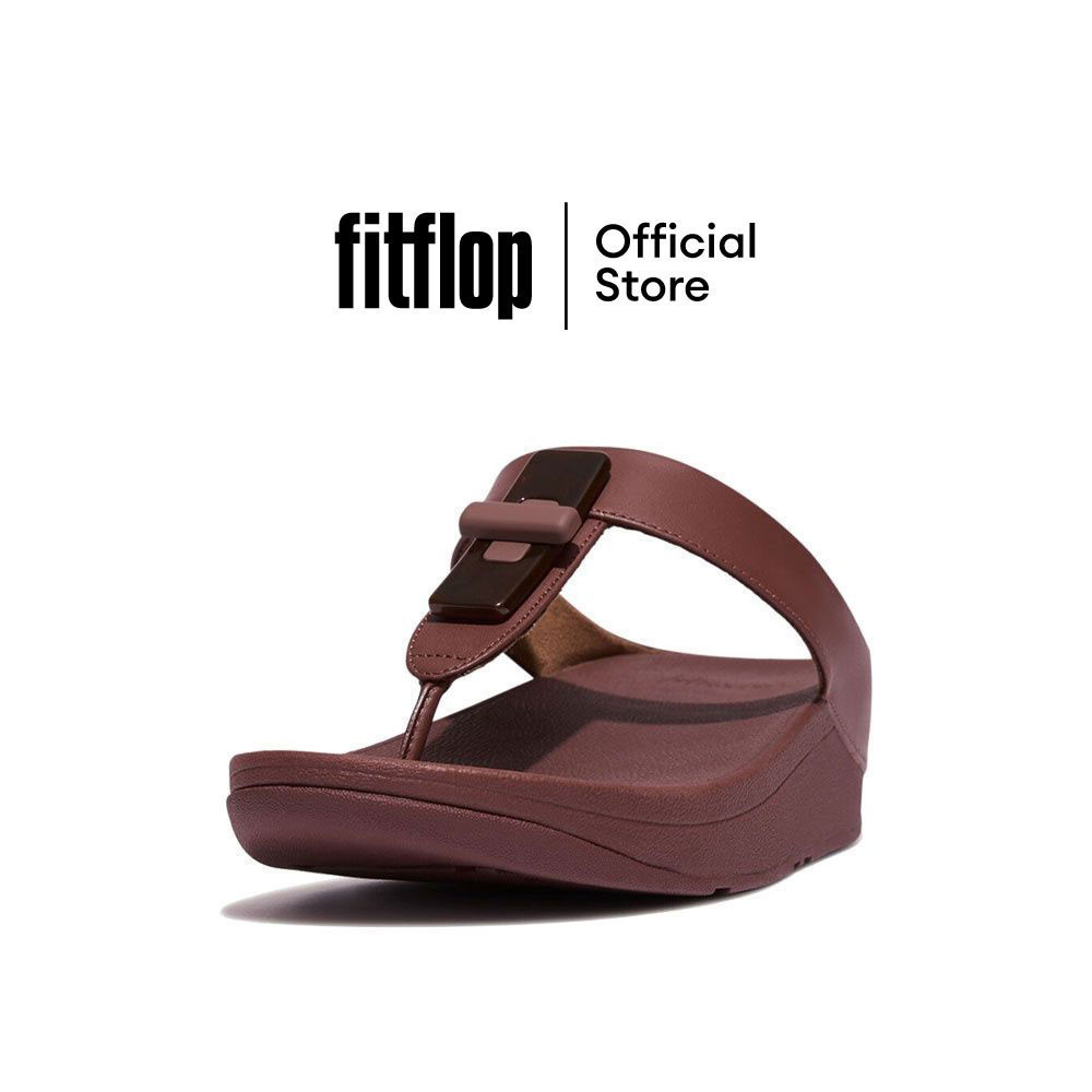 FITFLOP COMM-FINO RESIN-LOCK T/P รองเท้าแตะแบบหูหนีบผู้หญิง รุ่น GQ1-886 สี BROWN