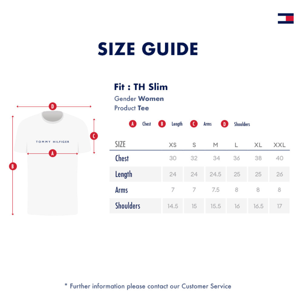 [Special Collection] Tommy Hilfiger เสื้อยืด ผู้หญิง รุ่น 76J4869 BDS - สีดำ — صورة 5