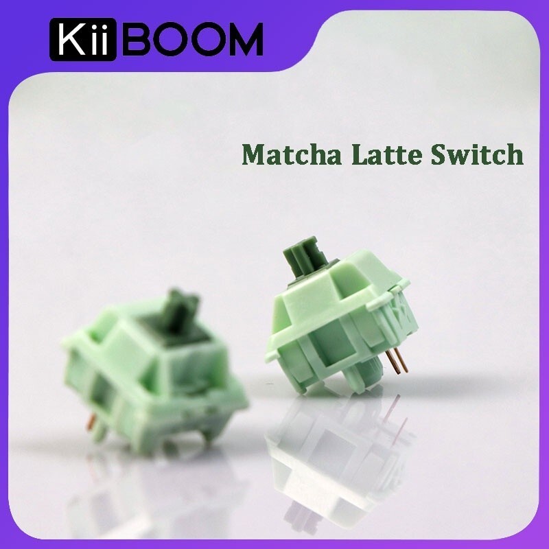 Kiiboom KiiBOM Matcha Latte Axis Hot Swap Factory Moist ที่กําหนดเองแกนคีย์บอร์ด Body Linear Axis
