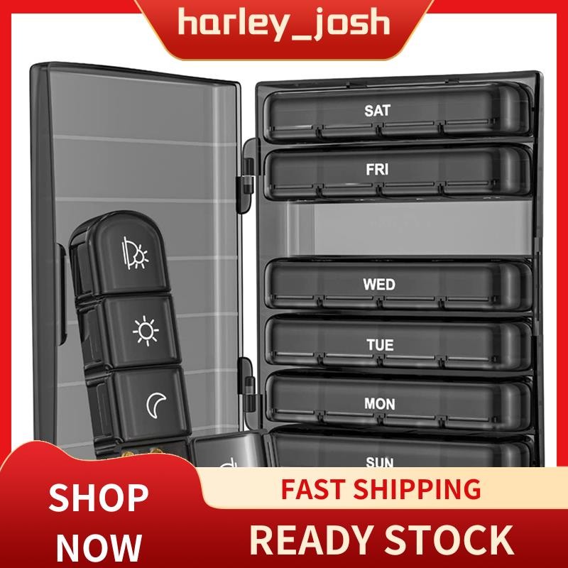 harley_josh 1 ชุดเคสยากันแสง 4-Times A Day, 7 วันแบบพกพาสําหรับเดินทาง