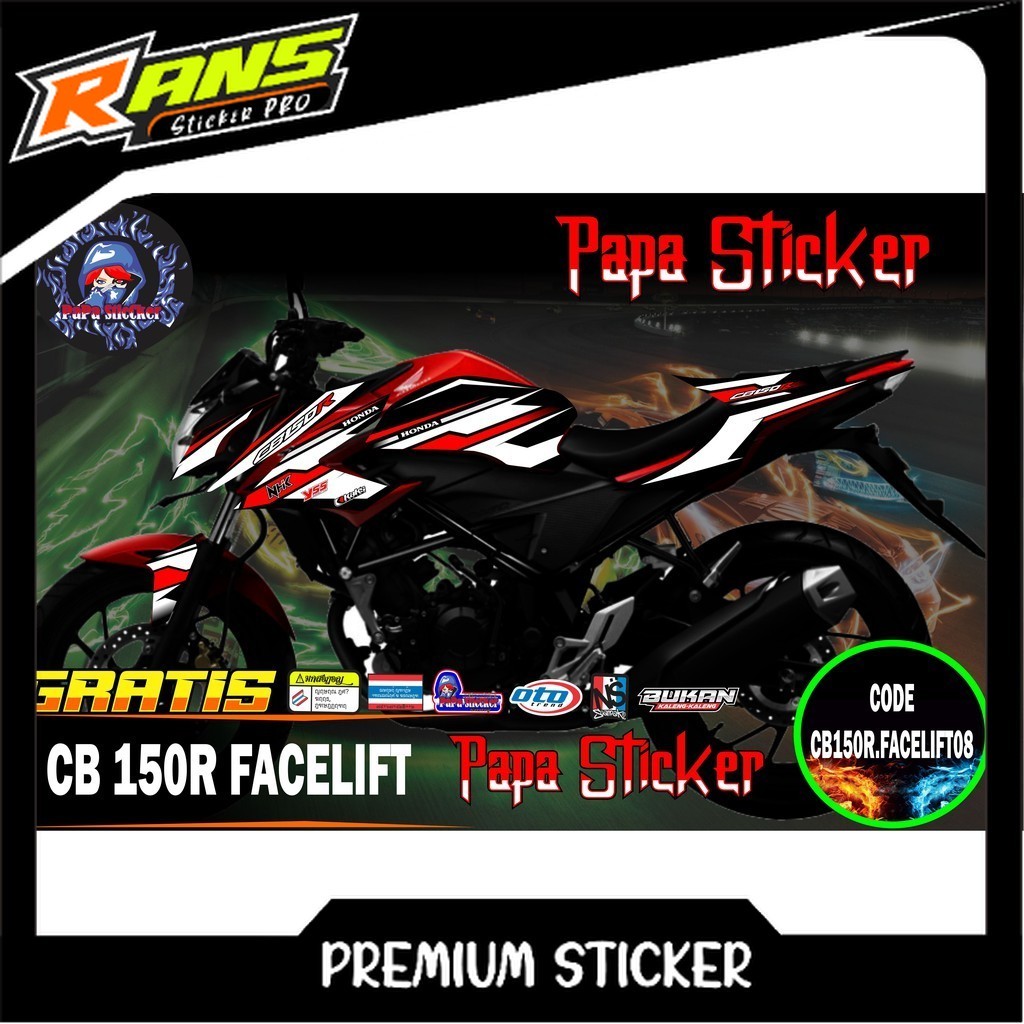Striping CB150R / CB 150 R 2016 2017 สติ๊กเกอร์ Variations Scotlite สติ๊กเกอร์ racing Scotlet Body L