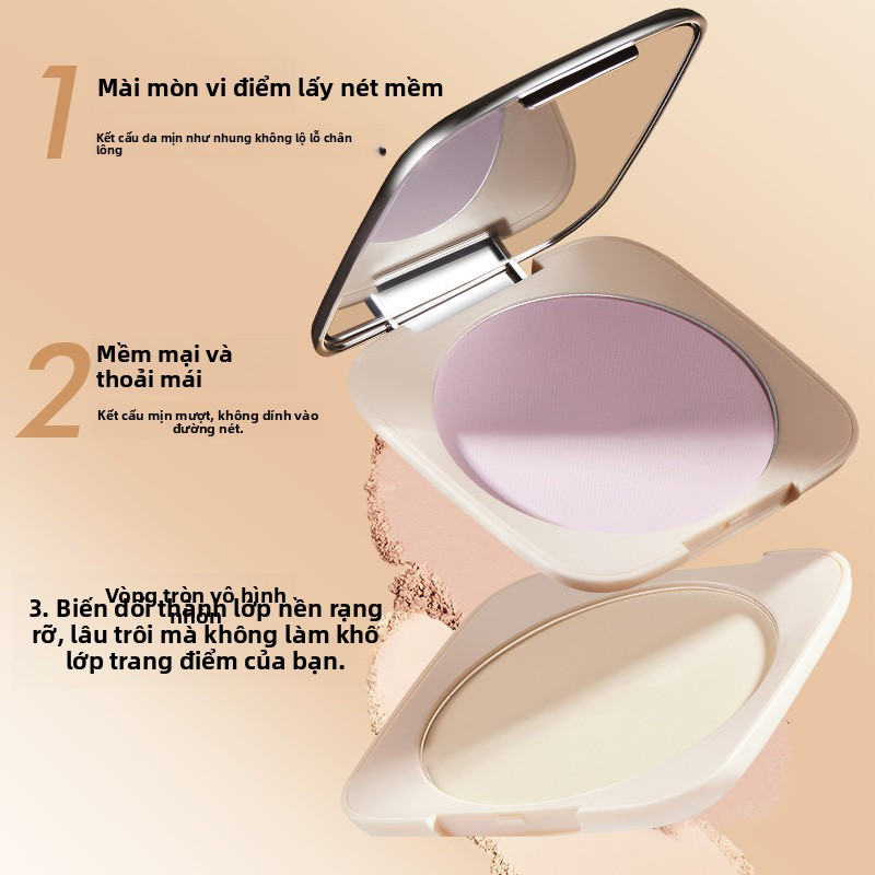 Light Gauze Rejuvenating Soft Focus Pressed Powder Loose Powder Matte คอนซีลเลอร์ Holding แต่งหน้า B