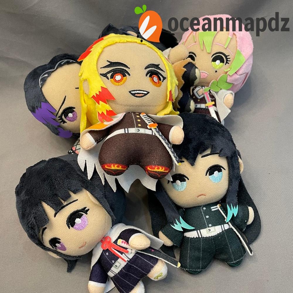 OCEANMAPDZ ตุ๊กตาของเล่น Zenitsu Inosuke Nezuko Kimetsu ไม่มี Yaiba Kyoujurou Tanjirou ตุ๊กตาเครื่อง