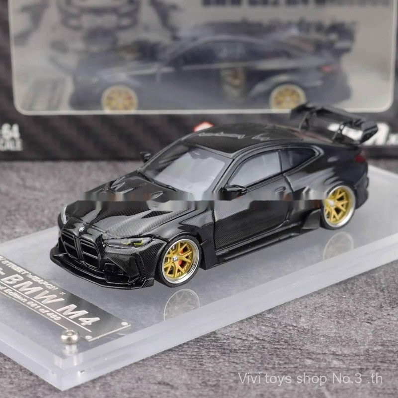 Vivi ของเล่นSW 1: 64 BMW G82 M4 KIT Wide Body APAxpo Foshan Exhibition All Carbon Black Alloy Car Mo