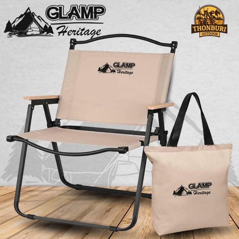เก้าอี้ K2 GLAMPING HERITAGE เก้าอี้พับ เก้าอี้สนาม สำหรับแคมป์ปิ้ง