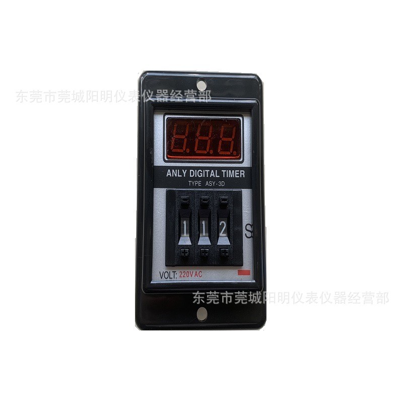 Anliang รีเลย์เวลา ANLY Dial Digital Display Time Relay ASY-3D 220V 999S 999M