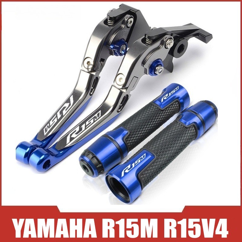 สำหรับ Yamaha R15M / R15 V4 2021–2023 รถจักรยานยนต์ CNC อลูมิเนียมอัลลอยด์ 6 ขั้นตอน ปรับพับ เบรกและคลัทช์คันโยก พร้อมมือจับแขนชุดปรับเปลี่ยนอุปกรณ์