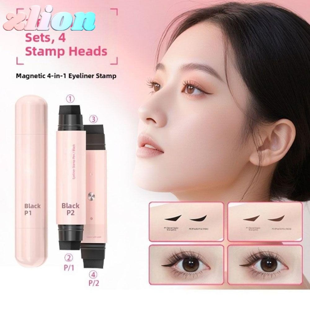 ZLION Eye Liner Stamp, กันน้ํา Long Lasting Eyeliner Stamp, แบบพกพาใช้งานง่าย Quick Dry Eyeliner Sta