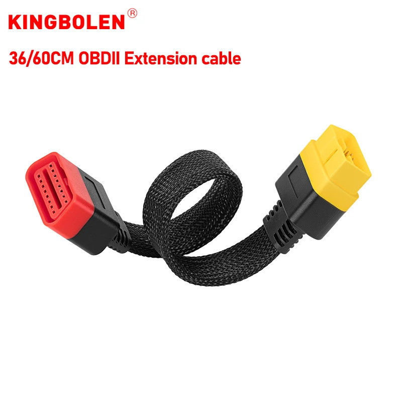 OBD2 สายต่อ OBD ชายหญิง Connector With16Pins อะแดปเตอร์สําหรับ 12V รถ Thinkdiag Easydiag Diagzone EL