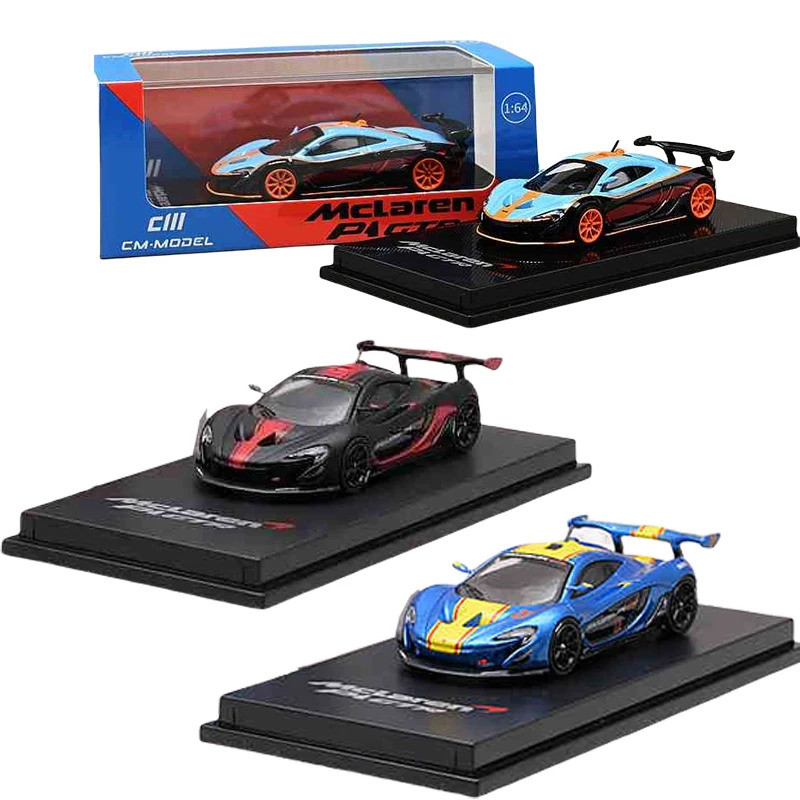 รถDiecastรุ่น1/64 Scale Mclaren P1 GTR Supercarรุ่นโลหะผสมMclaren P1 Racingรถสะสมเครื่องประดับของเล่