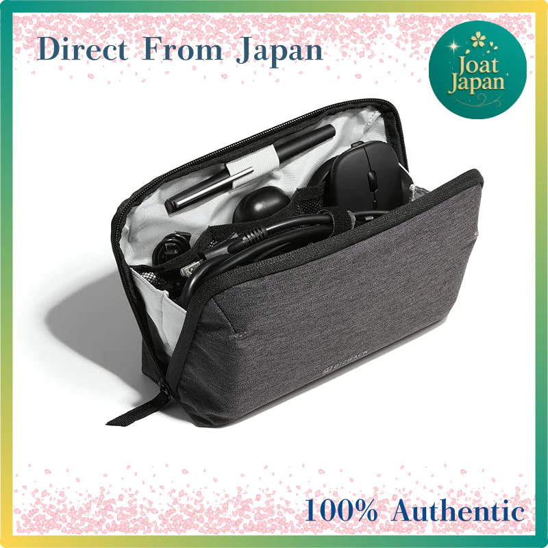 Kokuyo BIZRACK Gadget Pouch Dark Gray/Black