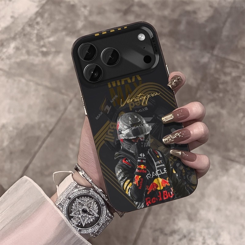 Max Verstappen 20 ออกแบบเคสโทรศัพท์ IMD เคสโทรศัพท์สําหรับ IPhone 17 16 15 14 13 12 11 Pro Max Plus สีฝาครอบเงิน