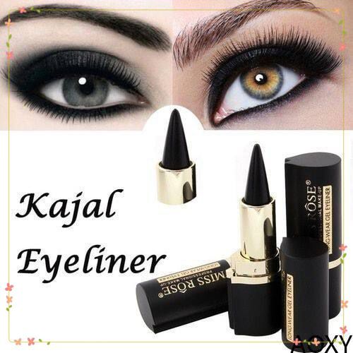 【มีสินค้า】 MISS ROSE Eye Enhancing Black Kajal Eyeliner Stick Solid Thick Eyeliner Gel Makeup Smooth