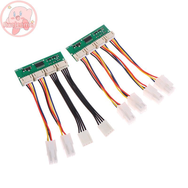 Vuelenme 12V 4-in-1 Square 4Pin พัดลมจําลองจําลองจําลองจําลองพิเศษสําหรับ Antminer S21 S19kpro T21 K