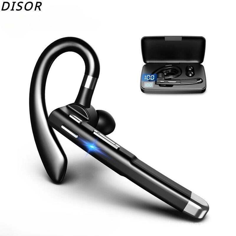 DISOR Bluetooth 5.0 Headset with Microphone Wireless Bluetooth Earpiece Earbuds Earhook Headphones w