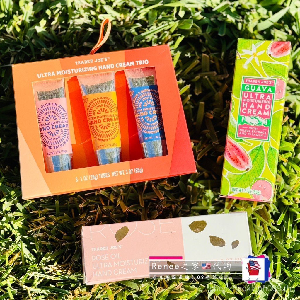 สหรัฐอเมริกา Daigou Trader Joes Uncle Joes Rose Essential Oil/ฟักทอง Shea Butter Hand Cream ชุดตามฤด