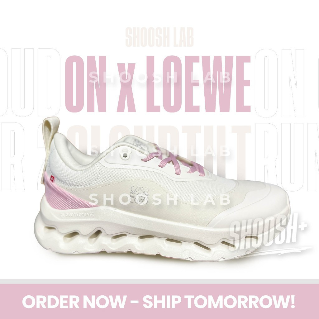 รองเท้าของแท้คุณภาพสูง OC รองเท้าผ้าใบสีชมพู Unisex| Shushu Lab WLY1 U4ZK