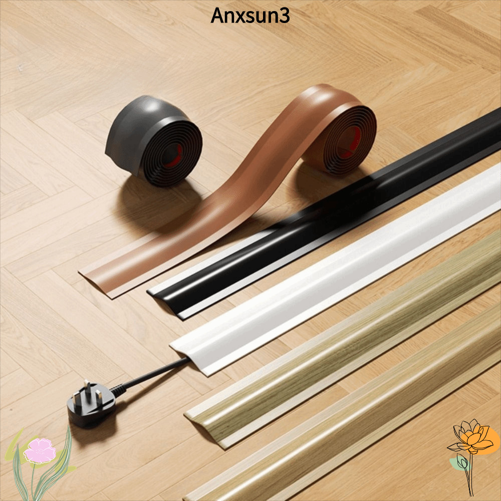 ANXSUN3 ฝาครอบสายไฟ, ฝาครอบสายไฟแบบนุ่มทนทาน, การจัดการสายเคเบิลคุณภาพสูง สายไฟ PVC แบบยืดหยุ่น Hider ในร่ม