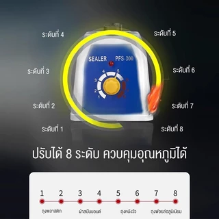 LENODI เครื่องซีลถุงสีขาว 10/20/30/40 ซม. ให้เลือก ปิดปากถุง เครื่องซีลถุงพลาสติก และมีถุงซีลสำหรับซีลปิดปากถุง
