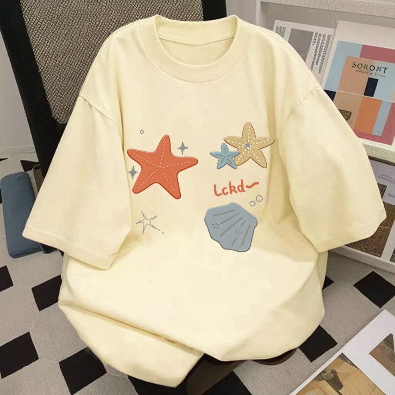 🌷ChillTee🌷 เสื้อยืด oversize cotton เสื้อแฟชั่น คอกลม แขนสั้น พิมพ์ลาย 'ARTIST CAT' สไตล์ลำลอง ใส่สบาย S-3XL