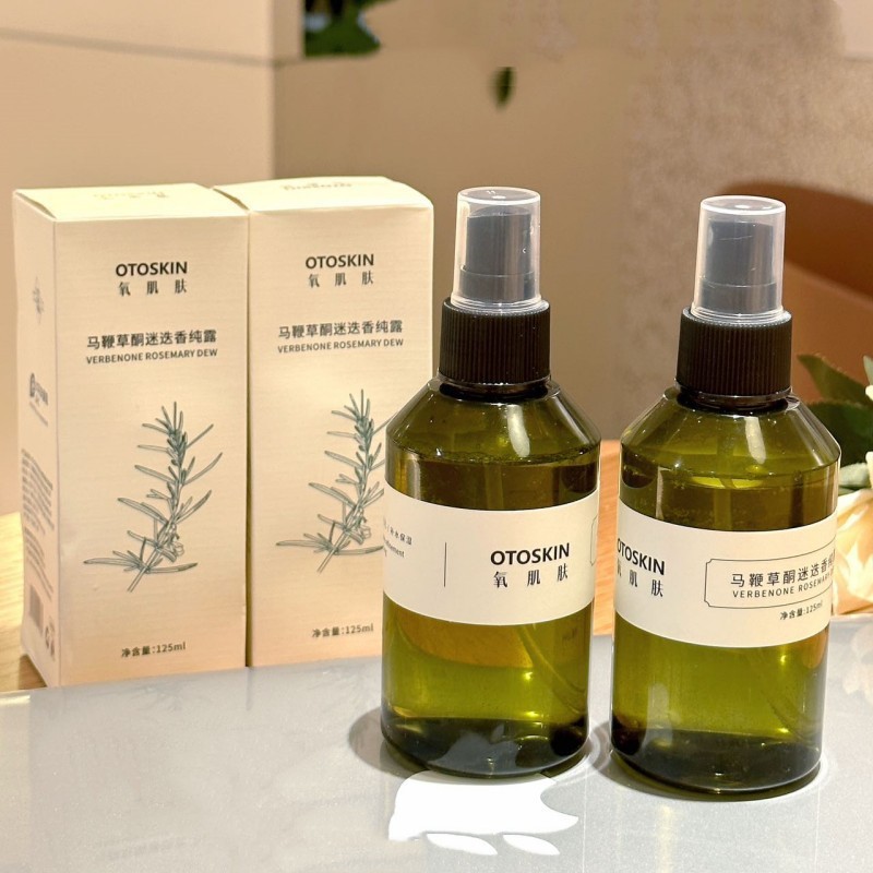 OTOSKIN Oxygen Skin Ketogenic Rosemary Verbena Hydrosol Spray Water Moisturizing Toner Deep Cleanser