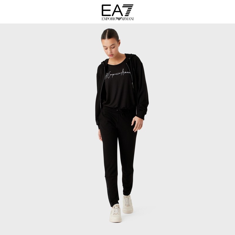 EMPORIO ARMANI/ARMANI EA7/2022 Winter Ladies Urban Hooded Skinny Sports Suit