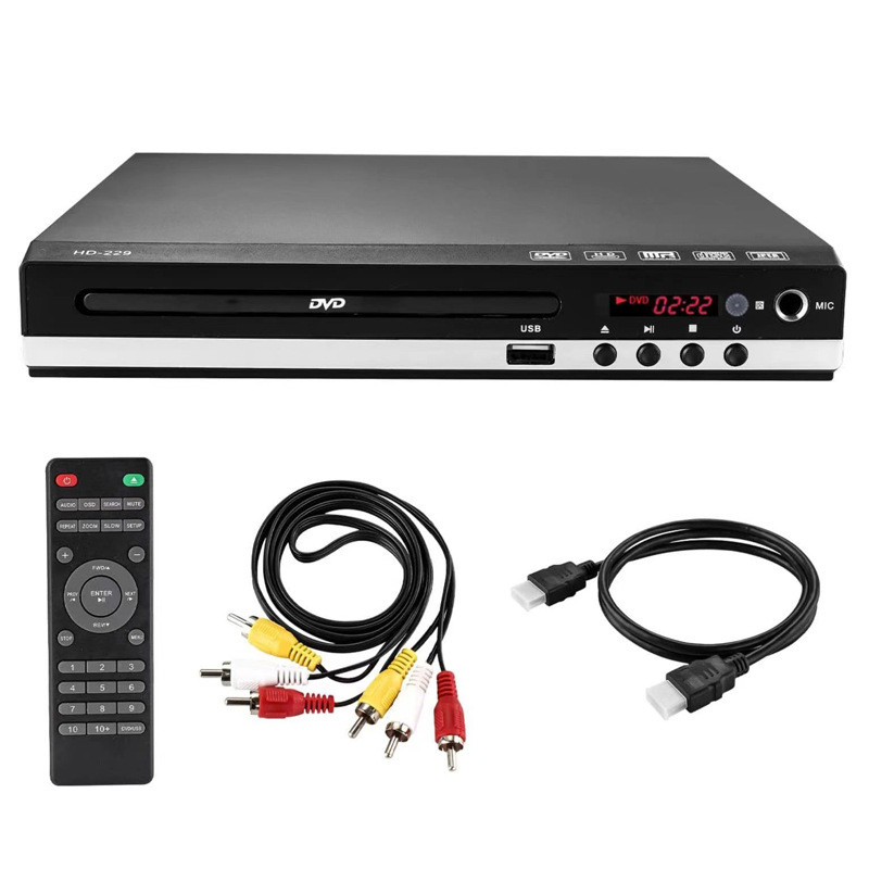 HD-229 Home DVD Player สําหรับ TV DVD CD Disc Player เครื่องเล่นมัลติมีเดียดิจิตอล U Disk Playback H