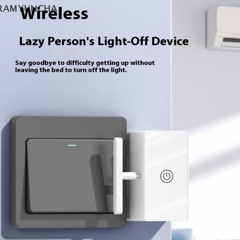 RAM สวิตช์ควบคุมไร้สายปิดเครื่องมือปุ่มอัตโนมัติ Pusher อัจฉริยะ USB ชาร์จขี้เกียจรีโมทคอนโทรลสวิตช์