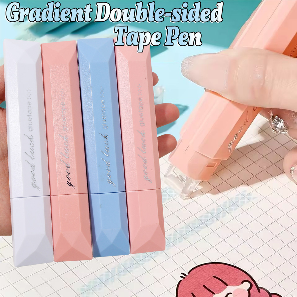 ปากกาเทปสไตล์สดสําหรับวารสารด้วยตนเอง 1/3/5 แพ็คไล่โทนสีสีฟ้าสีชมพู, เครื่องมืองานฝีมือสติงที่แข็งแกร่ง   ﻿