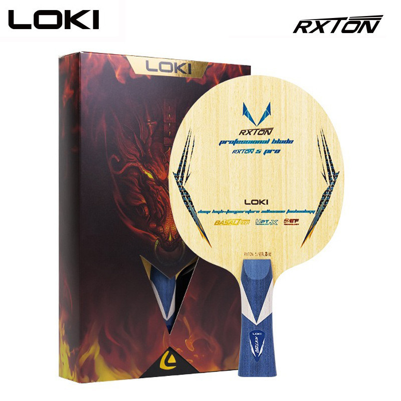 LOKI RXTON5 Pro ใบมีดปิงปอง ประกอบด้วยไม้และคาร์บอนไฟเบอร์ สําหรับการโจมตีที่รวดเร็ว