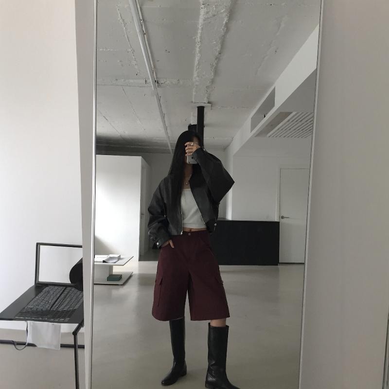 รุ่นหนังวัว~เกาหลีทงแดมุนนิชหนังแท้เส้นรอบวงหลอดขนาดใหญ่หลอดสูงอัศวินรองเท้าผู้หญิง ผอมลง ดูไม่เข่า-ความยาวรองเท้า - รูปที่ 3