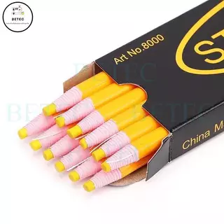 ดินสอสี เขียนผ้า มี 6 สี ขาว ดำ เเดง สีเหลือง เขียว สีน้ำเงิน ยี่ห้อ: STANDARD (ราคาต่อ 1 อัน)