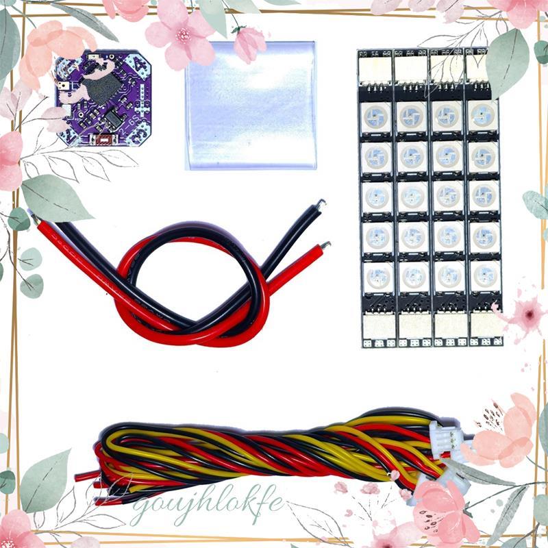 FPV Mini RGB Lighting Controller 4CH LED โมดูลควบคุม 2-6S รองรับไร้สายปรับ Parameters สําหรับ Drones