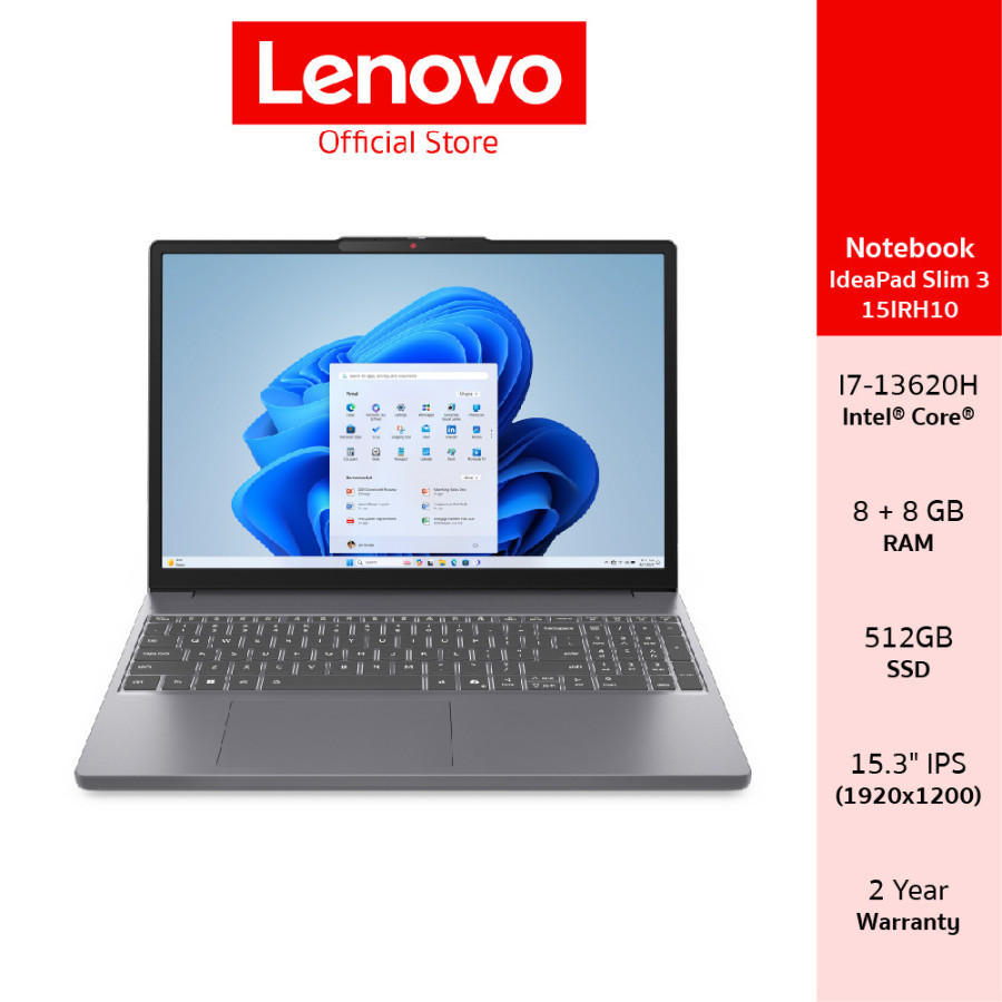 Lenovo IdeaPad Slim 3 15IRH10(83K100D8TA) Intel I7-13620H 2x8GB SSD 512GB 15.3" IPS