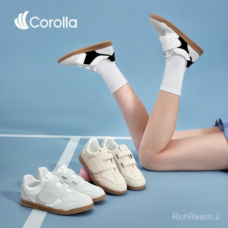 Corolla Velcro One Shoes รองเท้าลำลองผู้หญิง สายรัดตีนตุ๊กแก Velcro หนัง PU สวมใส่สบาย ระบายอากาศได้