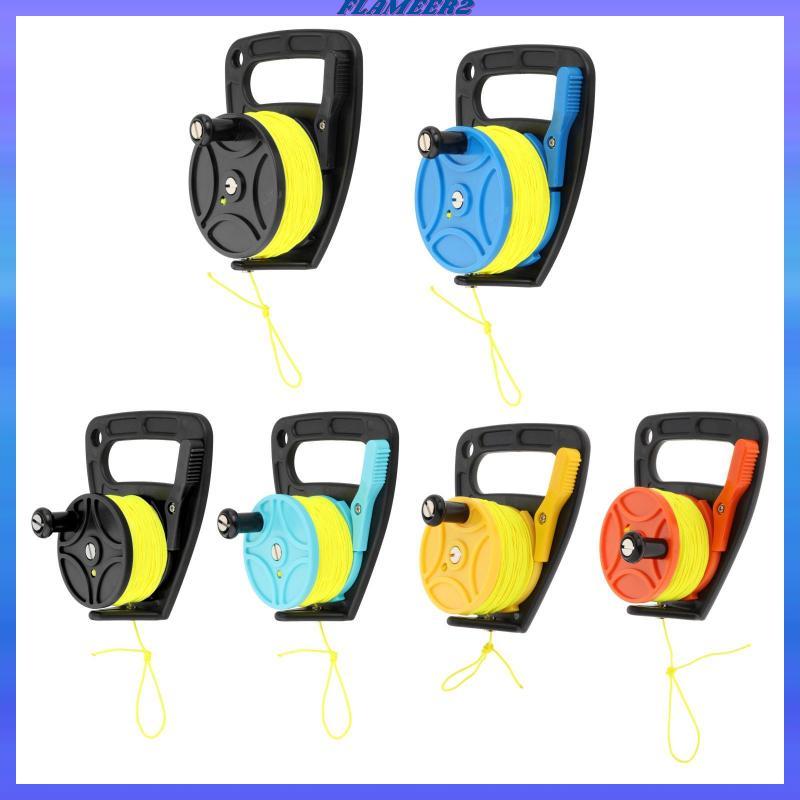 [Flameer2] Scuba Diving Reel Handle Gear อุปกรณ์สําหรับพายเรือคายัคดําน้ําหอกตกปลาใต้น้ํา Wreck Expl