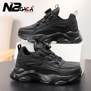 รองเท้าผ้าใบสำหรับเด็ก สีดำและสีขาว น้ำหนักเบาที่เหมาะสำหรับ…