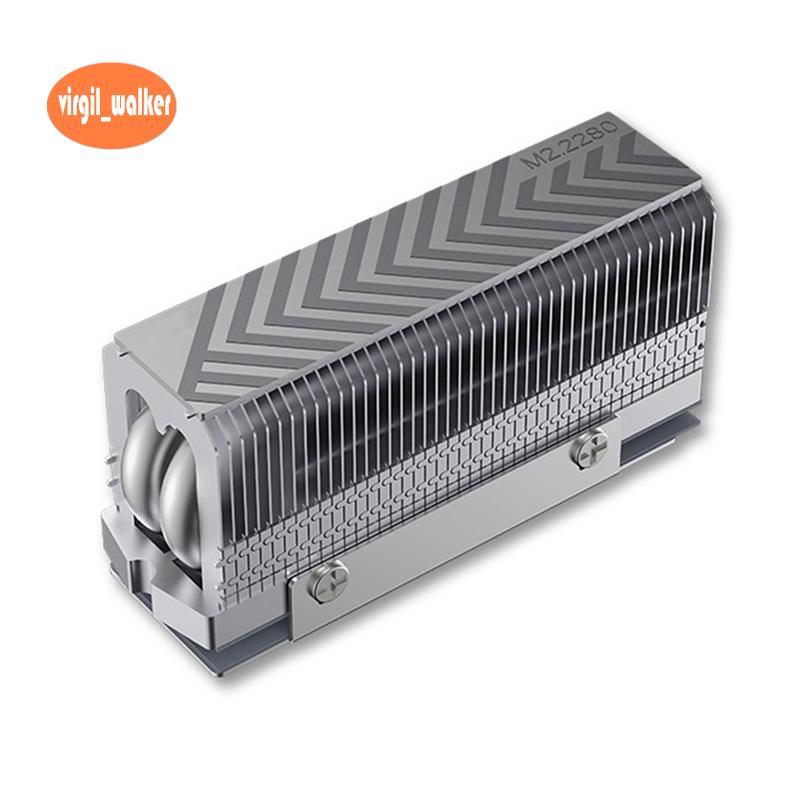M.2 2280 NVMe SSD ความร้อน Cooler Dual ท่อความร้อนประสิทธิภาพสูงแผ่นความร้อนสําหรับ 2280 SSD PC คอมพ