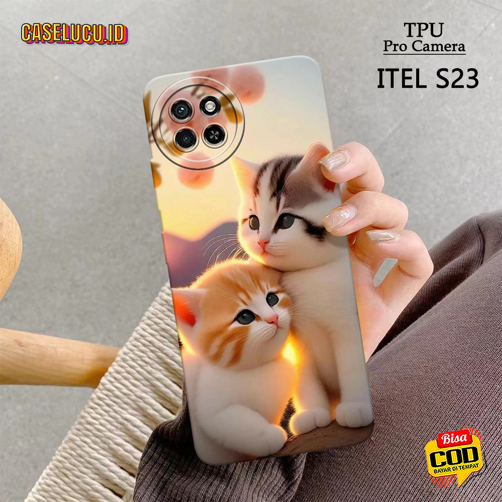 เคสโทรศัพท์ HP ล่าสุด Itel S23 - เคสโทรศัพท์แฟชั่น Cat - เคสโทรศัพท์ Itel S23 - Itel S23 Phone Soft 